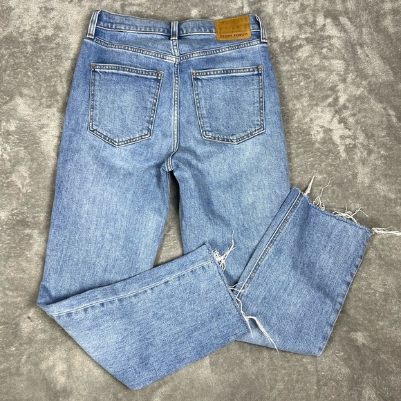 Aritzia Jeans Womens 26 Denim Forum The Arlo High Rise Straight Leg 28L Denim - Picture 7 of 13